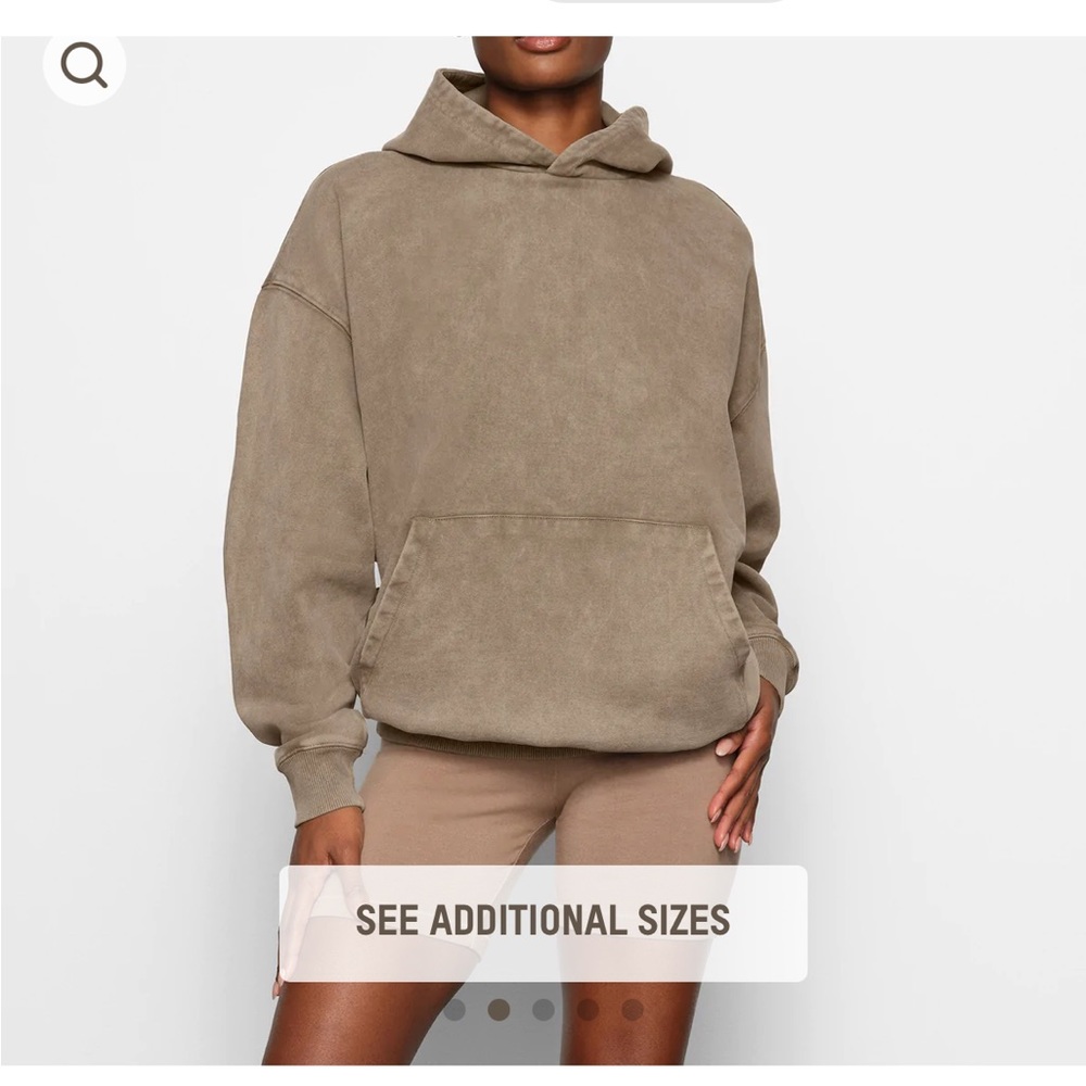 SKIMS OUTDOOR BOYFRIEND HOODIE AND SWEATPANTS SET | XS